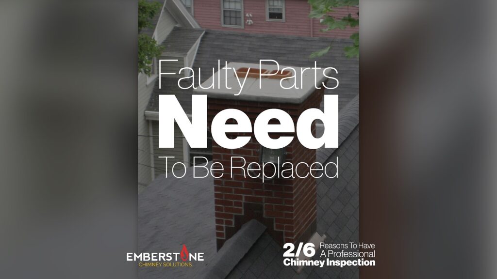 6 Reasons To Have A Professional Chimney Inspection 2 of 6 Faulty Parts NEED To Be Replaced Emberstone Chimney Solutions Asheville