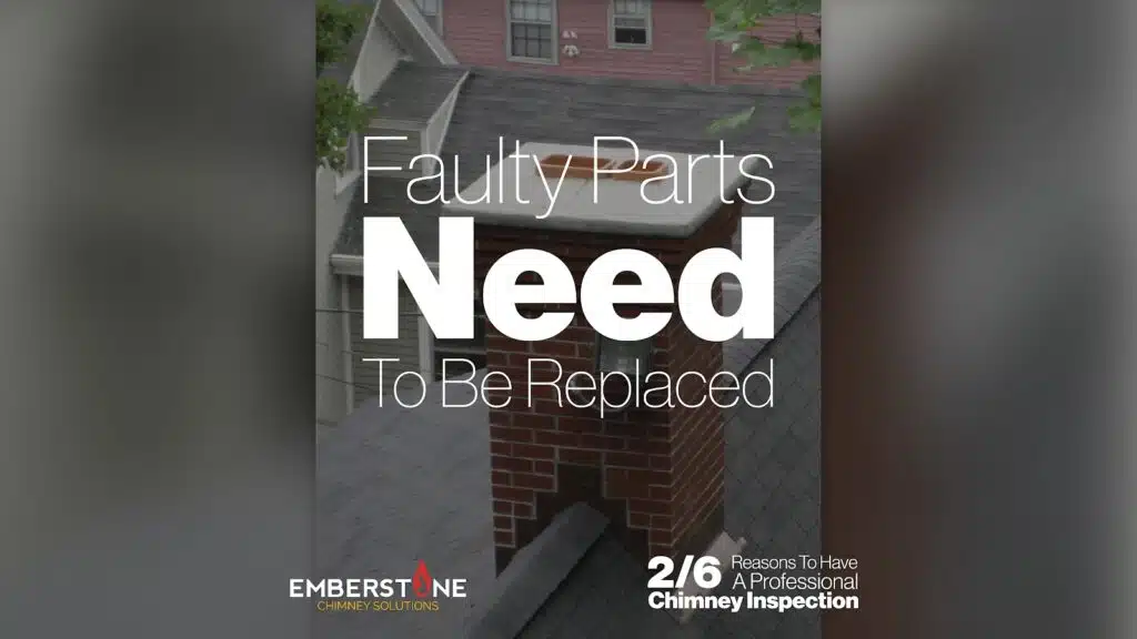 6 Reasons To Have A Professional Chimney Inspection Professional Chimney Inspection 2 of 6 Faulty Parts NEED To Be Replaced Emberstone Chimney Solutions Asheville